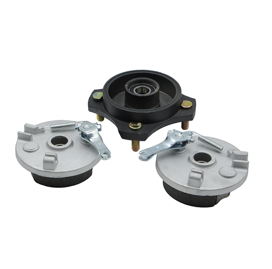 110mm M10*4 Stud Wheel Hub L/R Front Drum Brake Pads Cover For 110cc 125cc 150cc Electric ATV Go Kart UTV Buggy Quad Bike Parts