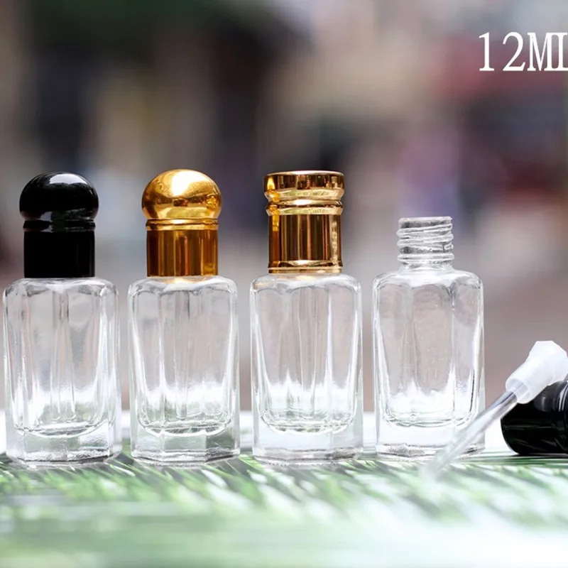 

10/30/50 шт. прозрачные бутылки-капельницы 3 мл 6 мл 12 мл бутылка эфирного масла пустой косметический контейнер стеклянный флакон с золотой/черной крышкой