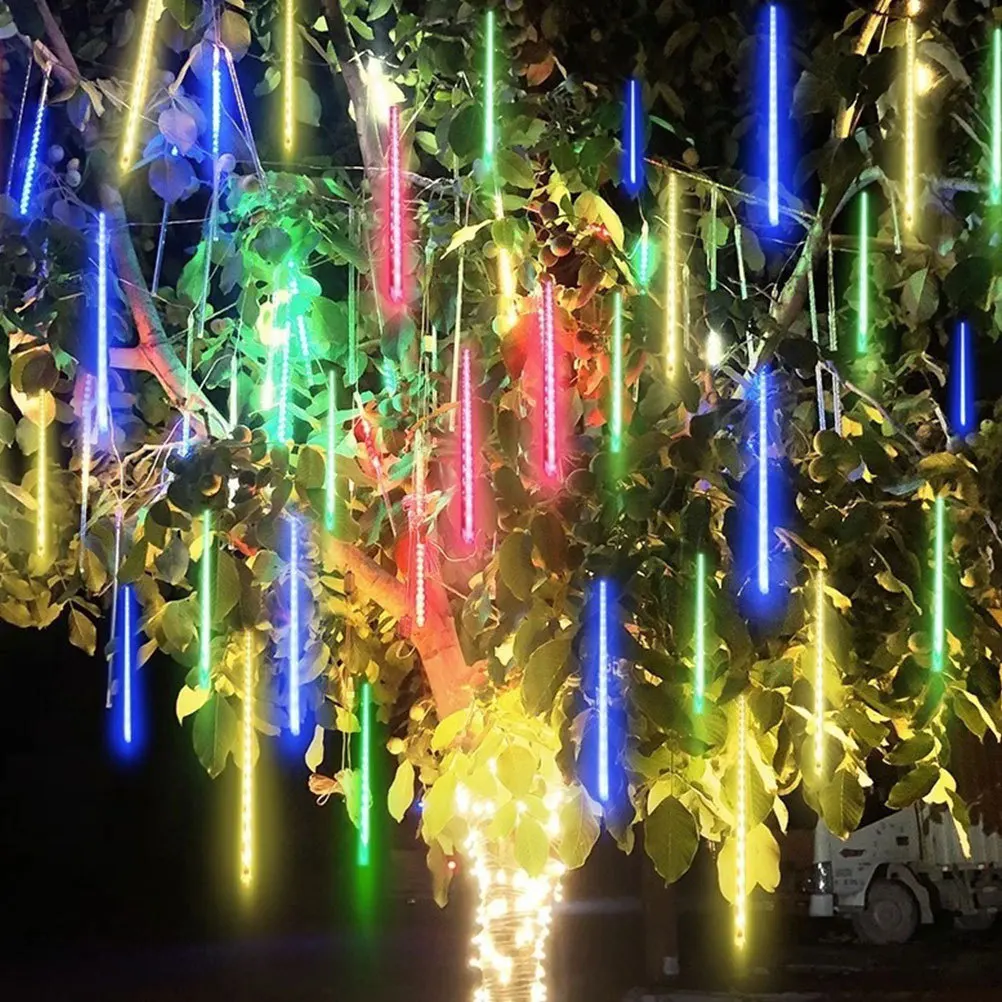 

10Pcs Meteor Shower Light Tubes Transparent String Light Protector Tubes Outdoor Party Wedding Decoration Clear Protective Shell