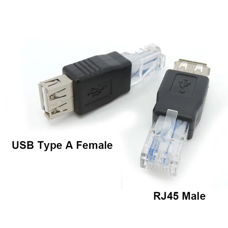 Adattatore USB RJ45 Ethernet maschio a USB A femmina Convertitore connettore di rete per computer portatili