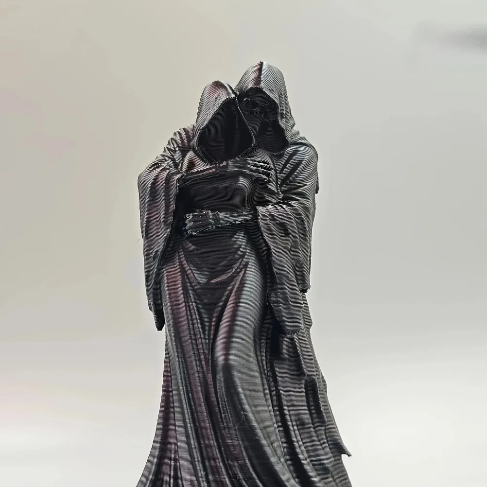 Gothic Grim Reaper & Skull Sculpture 3D Printed Dark Style Figurine Creative Ornament Desktop Bookshelf Halloween & Home Decor