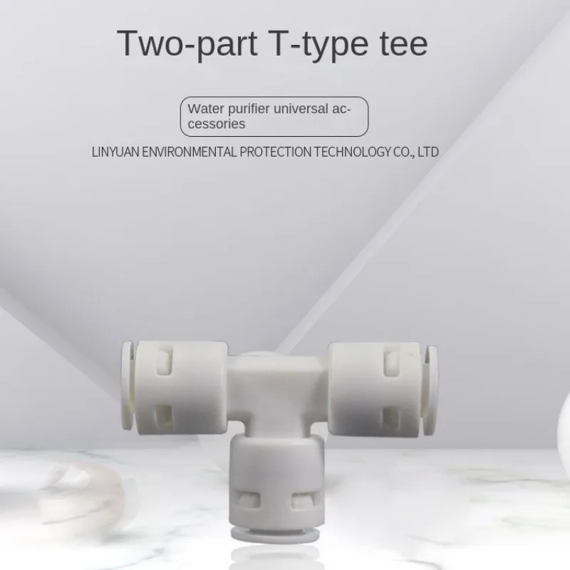 1/4 Zoll AD-Schlauch, Schlauch und Rohr verwendet Inline-T-förmiges T-Stück aus Kunststoff mit