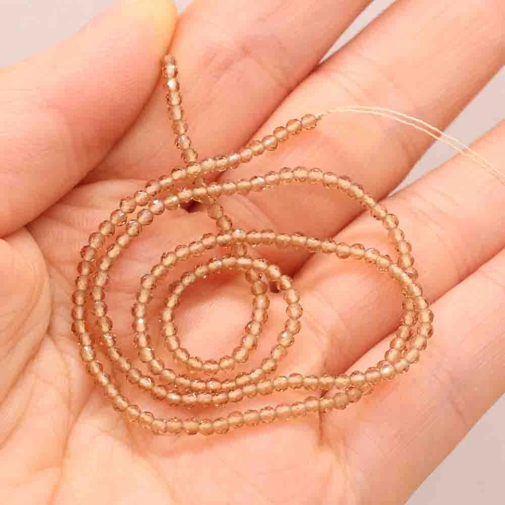 1 Stück natürliche Spinell-Perlen, 2–3 mm, facettierte lose Perlen, natürliche Stein-Abstandshalter-Perlen für die Herstellung von DIY-Armbändern, Halsketten und Schmuck. – Detail 22