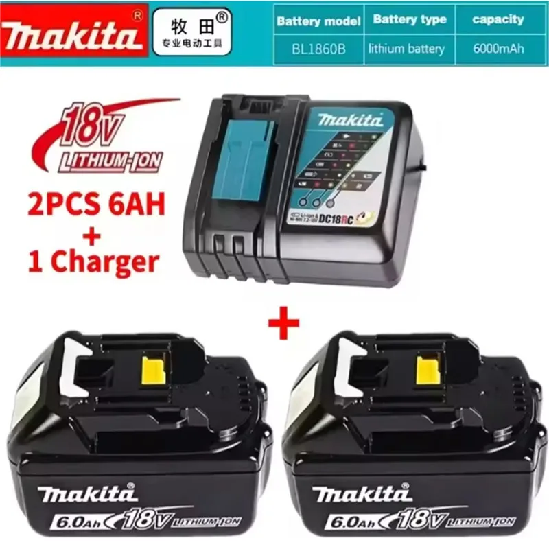 

DHL Ship Makita 18V 6.0Ah Lithium Rechargeable Battery Replacement Batteries BL1860 BL1830 BL1850 BL1860B For Makita Tools Drill