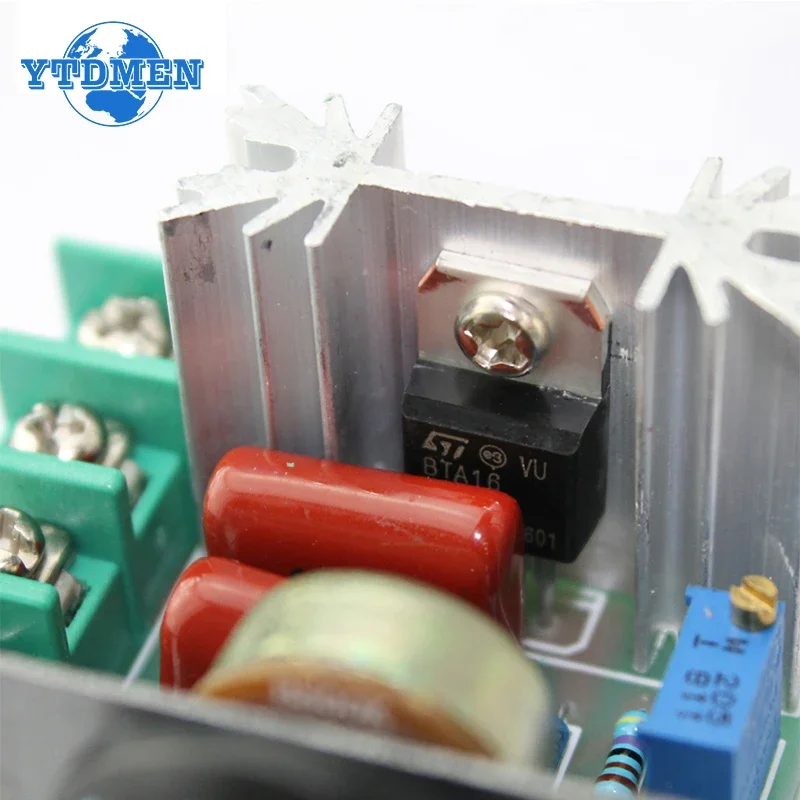 Voltage Regulator 2000 Watt AC 50V-220V Dimmer Motor Speed Controller Thermostat Hight Power Electronic Voltage Regulator Module