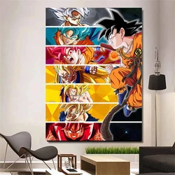 Japanese Anime Dragon Ball Goku Canvas Painting HD Mural Home Living Room Bedroom Wall Art Decor Aesthetic Gift