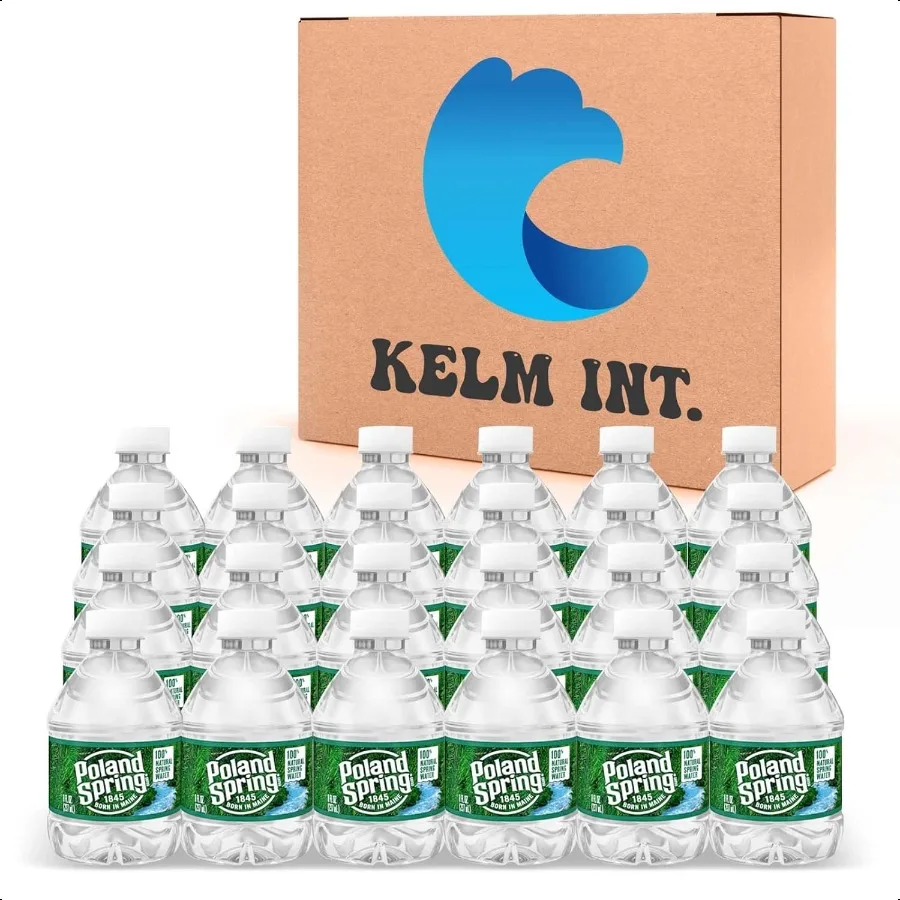 

Poland Spring 8 oz Mini Water Bottles 24 Pack Mini Bottled Spring Water for OntheGo and Home Office Use BPAFree and Recyclable
