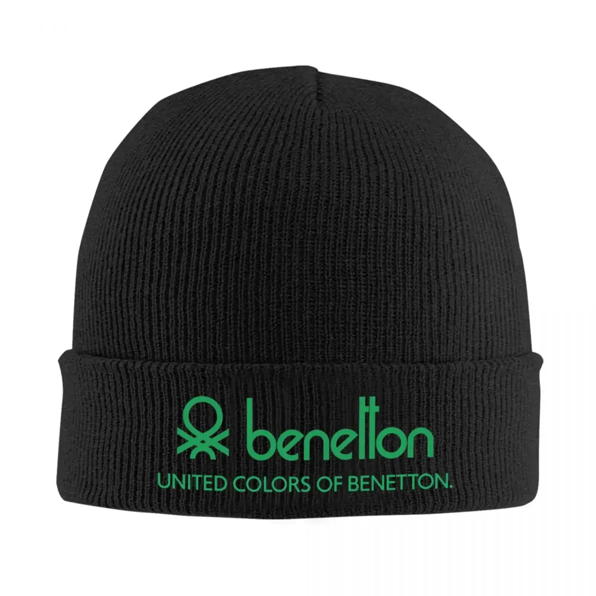 United Colors Of Benetton Warm Knitted Cap Fashion Bonnet Hat Autumn Winter Outdoor Beanies Hats for Men Women Adult