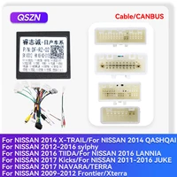 Caja Canbus de Radio para coche, adaptador decodificador de Cable para NISSAN QASHQAI XTRAIL TIIDA sylphy LANNIA Kicks NAVARA TERRA JUKE Frontier Xterra