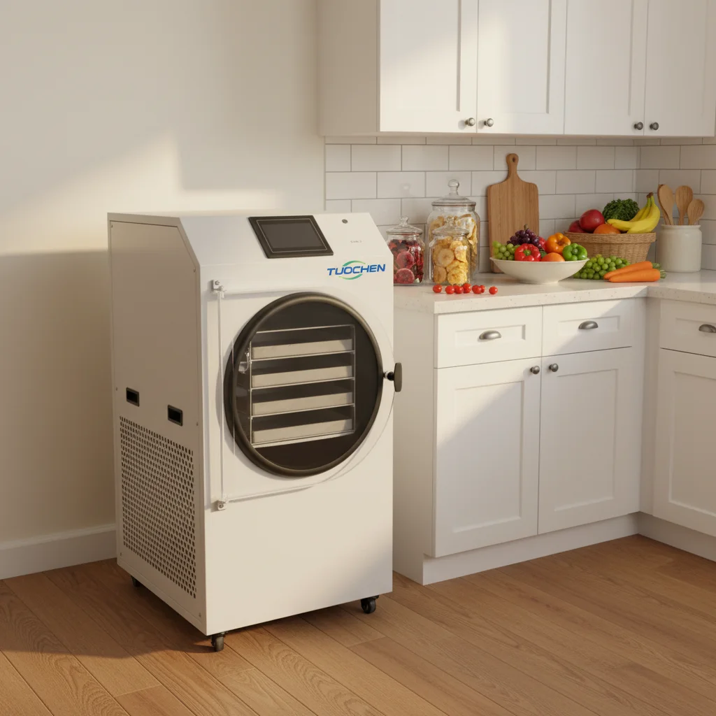 Household Lyophilizer Equipment Automatic 15KG Electric Heating Small Freeze Dryer Machine For Food Candy Meat Fruits Vegetables