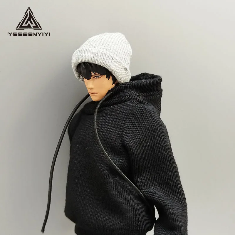 1/12 schaal gebreide muts voor 6-inch BJD-poppen, SHF & Mecha Girls – modieuze miniatuurhoed voor 15 cm actiefiguren modeloutfit