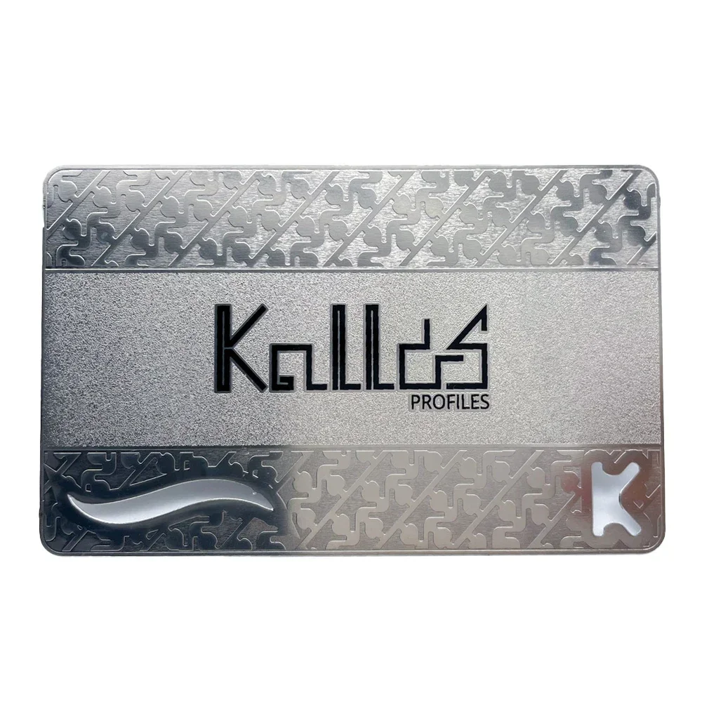 

Luxury Visiting Card Laser Cut Engraved Stainless Steel Metal Business Card