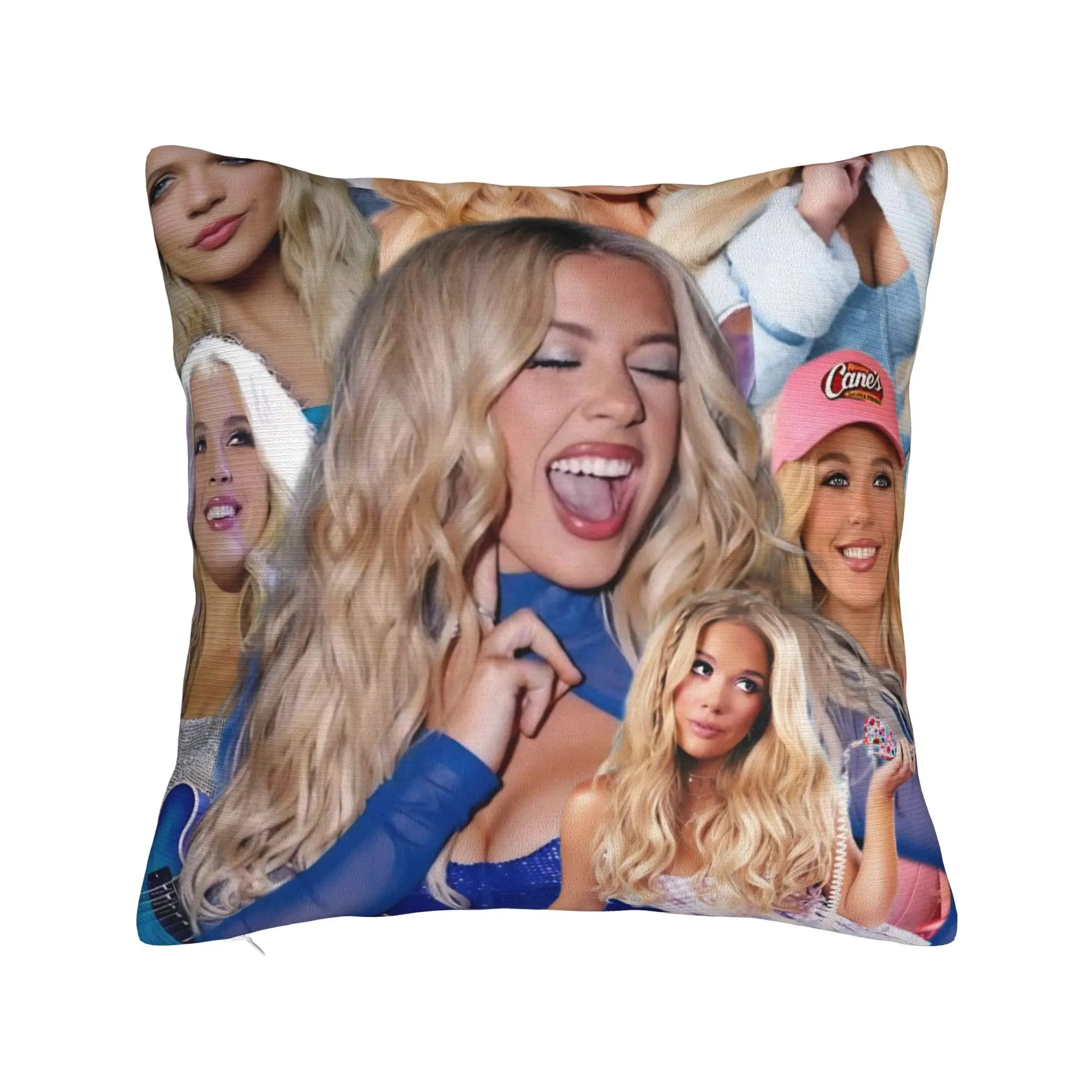Decorative Pillow Cover Megan Moroney Singer  Merchandise Seat  Throw Pillow Case Cover Square Style Multi Size