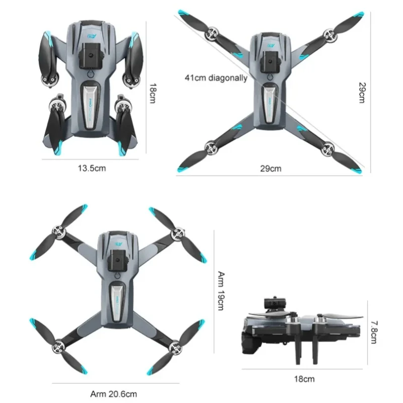 Brushless 5.6 with screen drone high-definition aerial photography quadcopter obstacle avoidance remote control aircraft