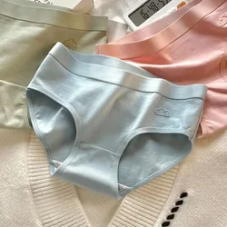 5PCS Young Girls Cotton Antibacterial Panties for Kids Thin Breathable Briefs 8+y Children Underwears Teens Solid Soft Knickers