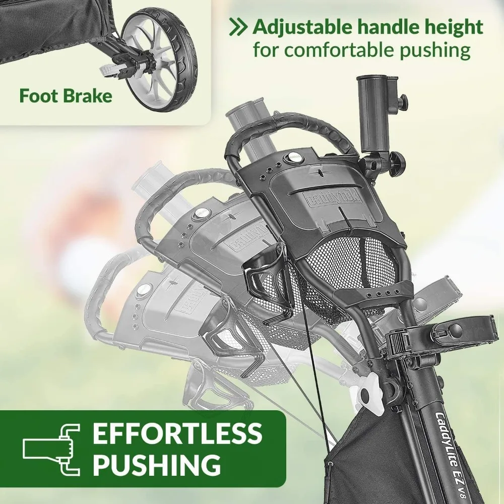 4 Wheel Golf Push Cart 5