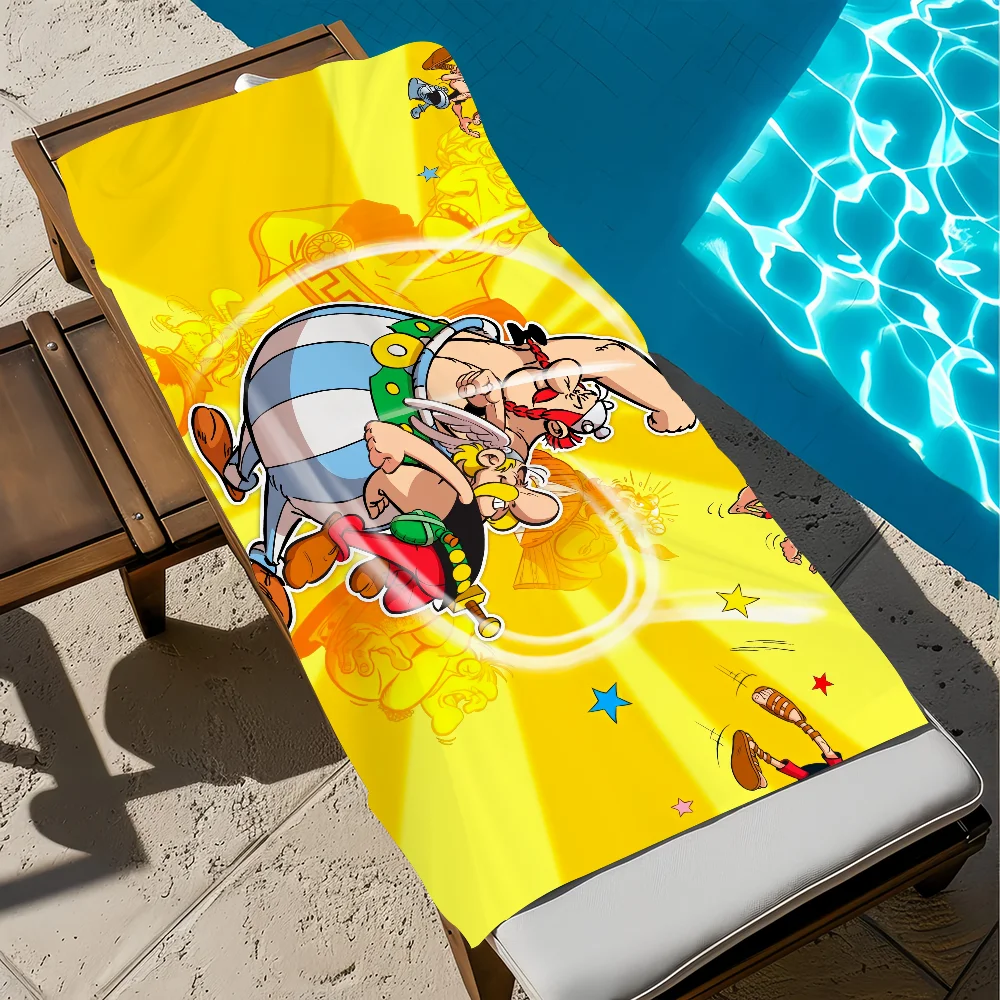 A-asterix et O-obelix منشفة كرتونية هدية للسفر الصالة الرياضية ساونا السفر سبا دش التخييم سريعة الجافة الرياضة مناشف الشاطئ بركة لينة