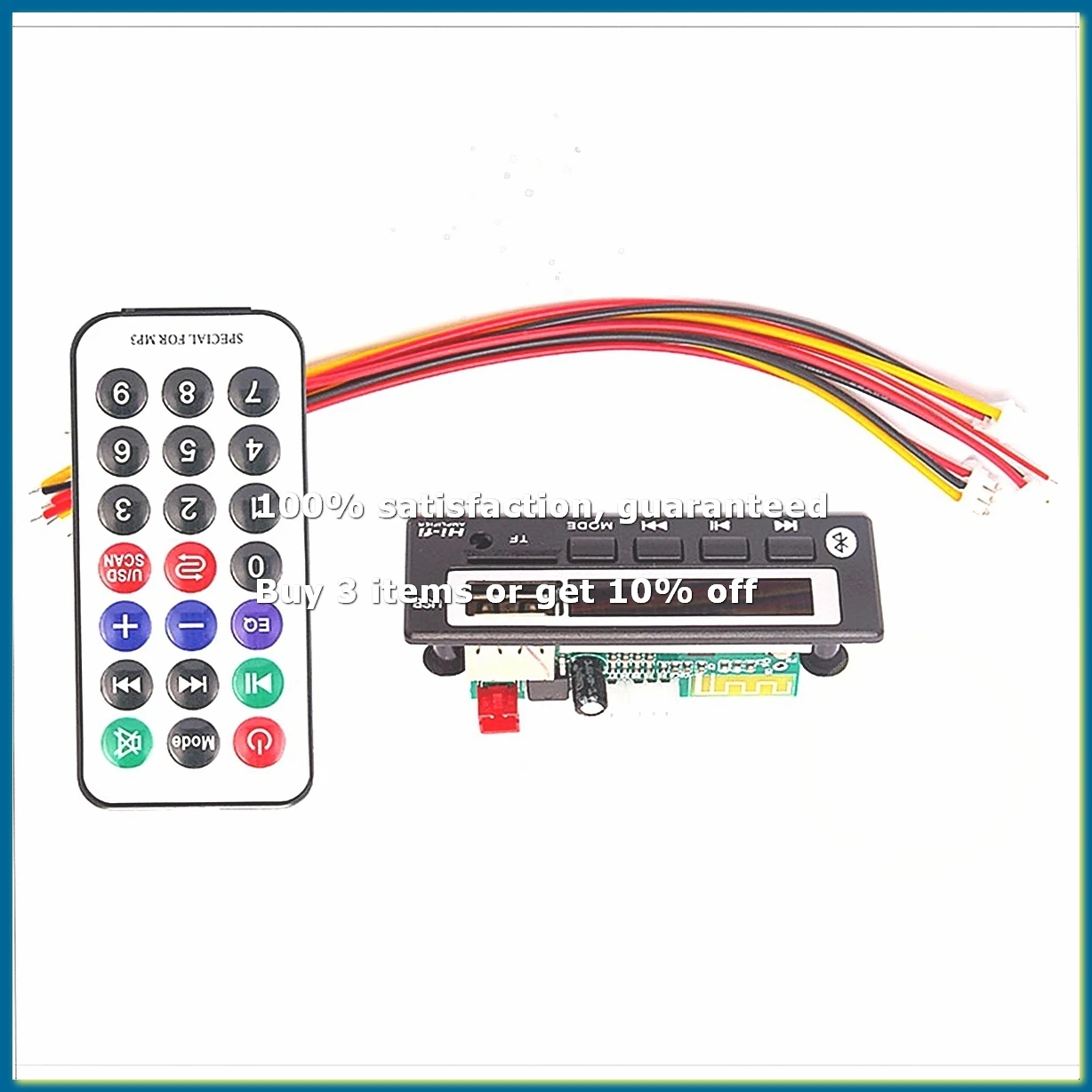 12V Bluetooth 5.0 MP3 Player Wireless Receiver MP3 Decoder Board Car FM Radio Module TF USB 3.5mm AUX Audio Adapter-DT30