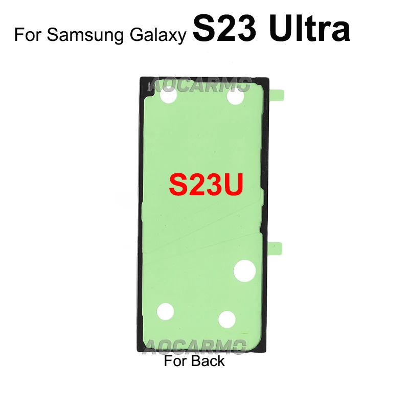 Aocarmo  For Samsung Galaxy S23 Ultra S23U Back Battery Rear Cover Waterproof Sticker Glue Front Screen LCD Adhesive Replacement