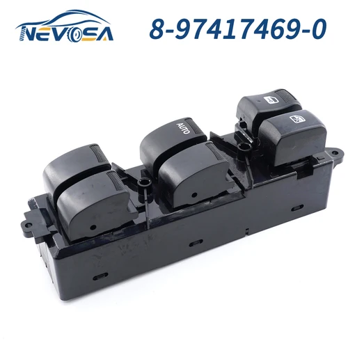Imagen 1 del producto NEVOSA 8- 97417469 -0 B- 97417469 -0 94728492 Interruptor de control principal de ventana eléctrica para camioneta Isuzu D-Max Dmax 2012-2019
