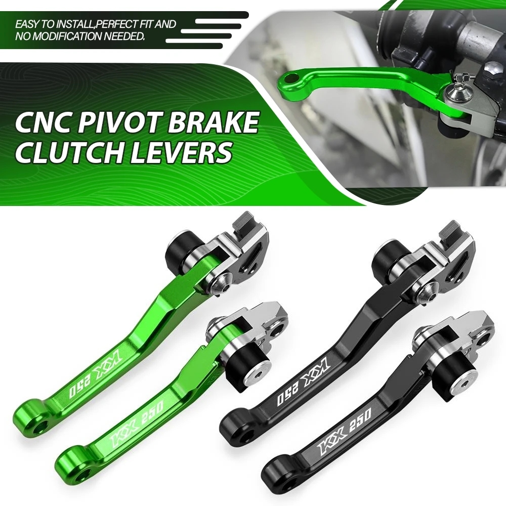 

Pivot Motocross CNC Aluminum Handle Brake Clutch Lever dirt bike Brakes KX 250 FOR Kawasaki KX250 2000 2001 2002 2003 2004 2005