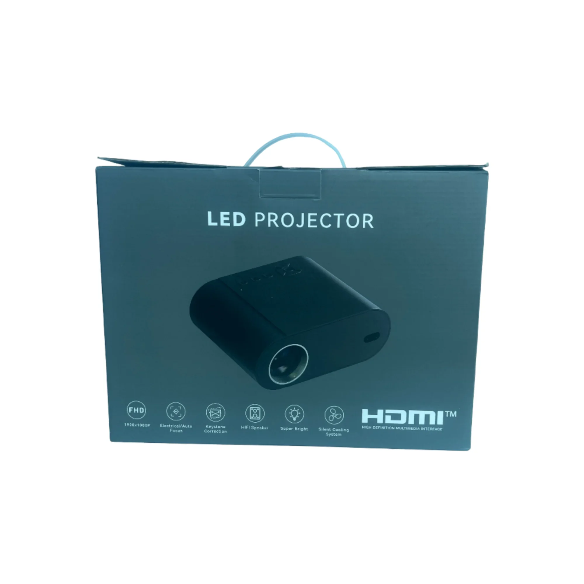 Portable Android 11 Smart Projector 1080P 3D - Bluetooth/WiFi USB Home Cinema & Outdoor LED (L007)