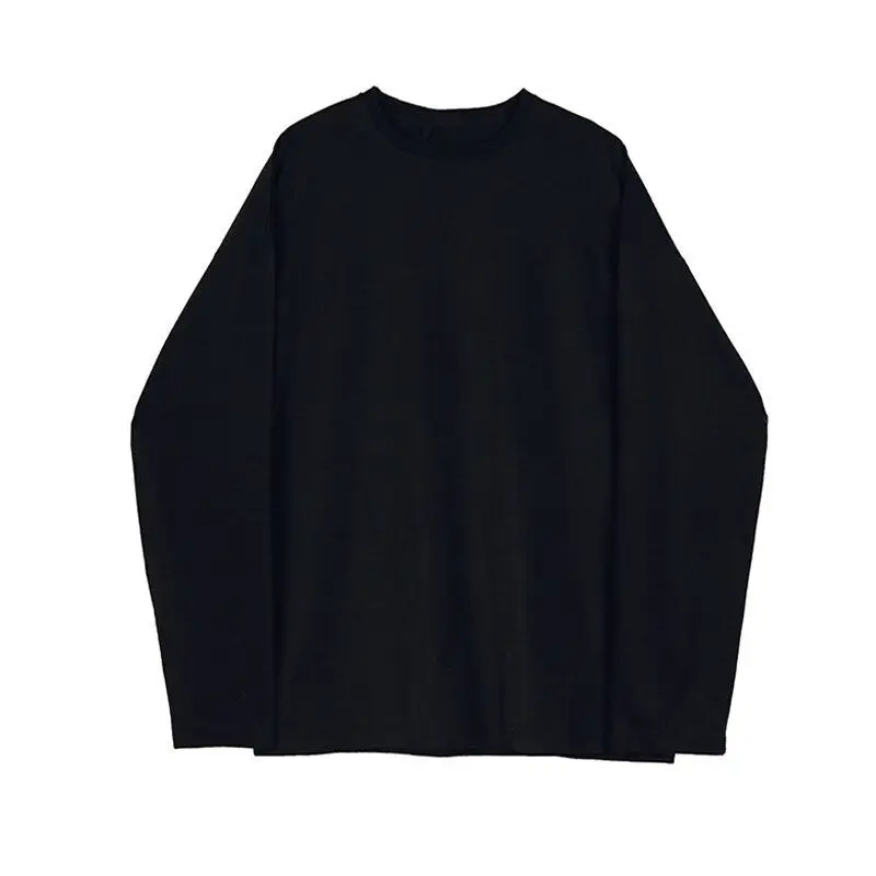 Men's Glitter Shiny Fabric Backless Long Sleeve T-Shirt, Solid Color Crew Neck Casual Streetwear Loose Top for Trend Mew Fashion