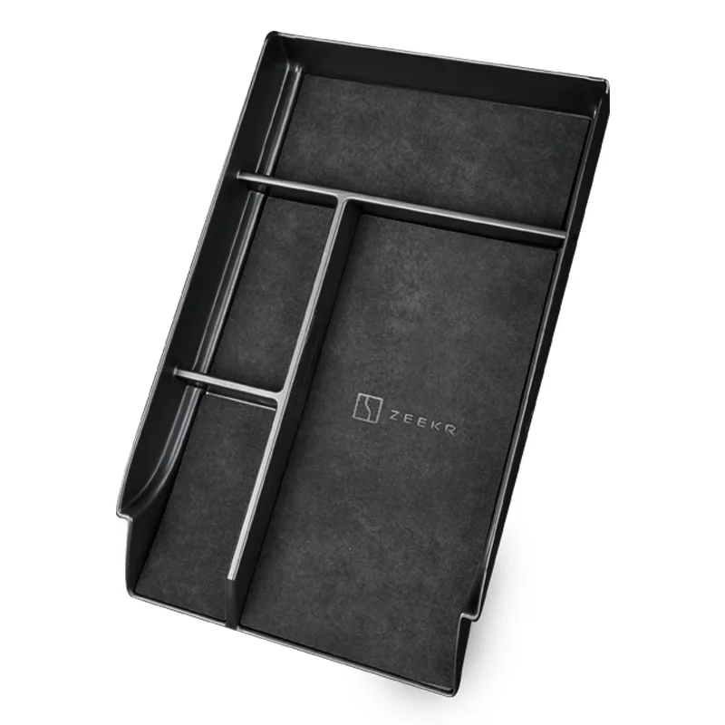 Car Center Console Box for ZEEKR 001 009 Central Storage Tray Organizer Container Tidying alcantara suede Accessories