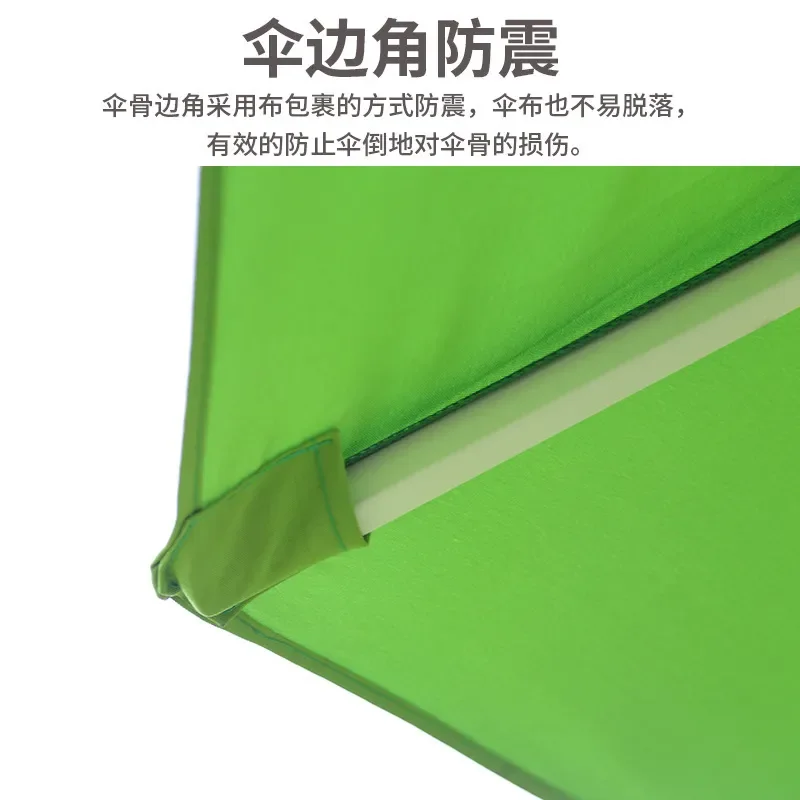 Outdoor Aluminum Pole Parasol for Villa Courtyard Cafe Beach Sun Umbrella with Middle Pillar for Advertising and Shade