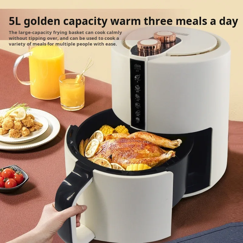 household Large capacity smokeless electric fryer Multi functional intelligent stainless steel air f