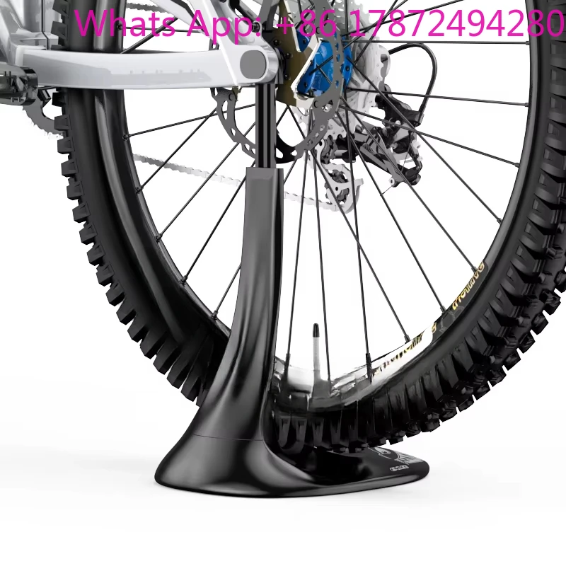 Bicycle Floor-to-Floor Wheel Mounted Parking Rack Adjustable Bicycle Parking Rack