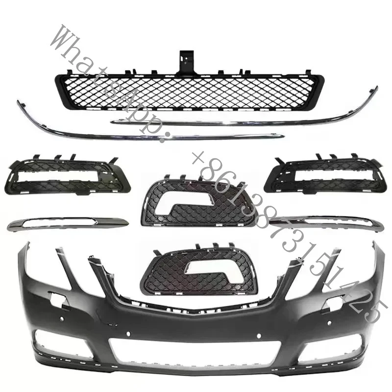 

Подходящая нижняя решетка переднего бампера с рамкой для противотуманных фар, совместимая с W212 E180 E200 E250 E260 E300