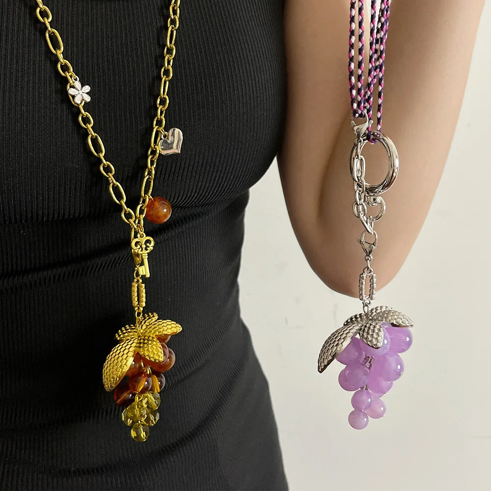 

Vintage Handmade Woven Leaf Crystal Natural Stone Necklace