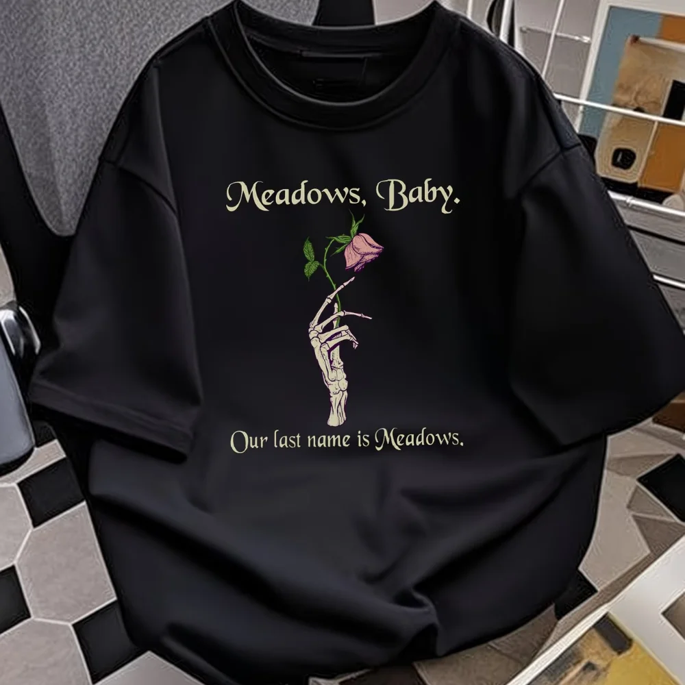 Women's Zade Meadows Haunting Adeline T-shirt Dark Romantic Men Tee Streetwear Trendy Meadows, Baby. Our last name is Meadows
