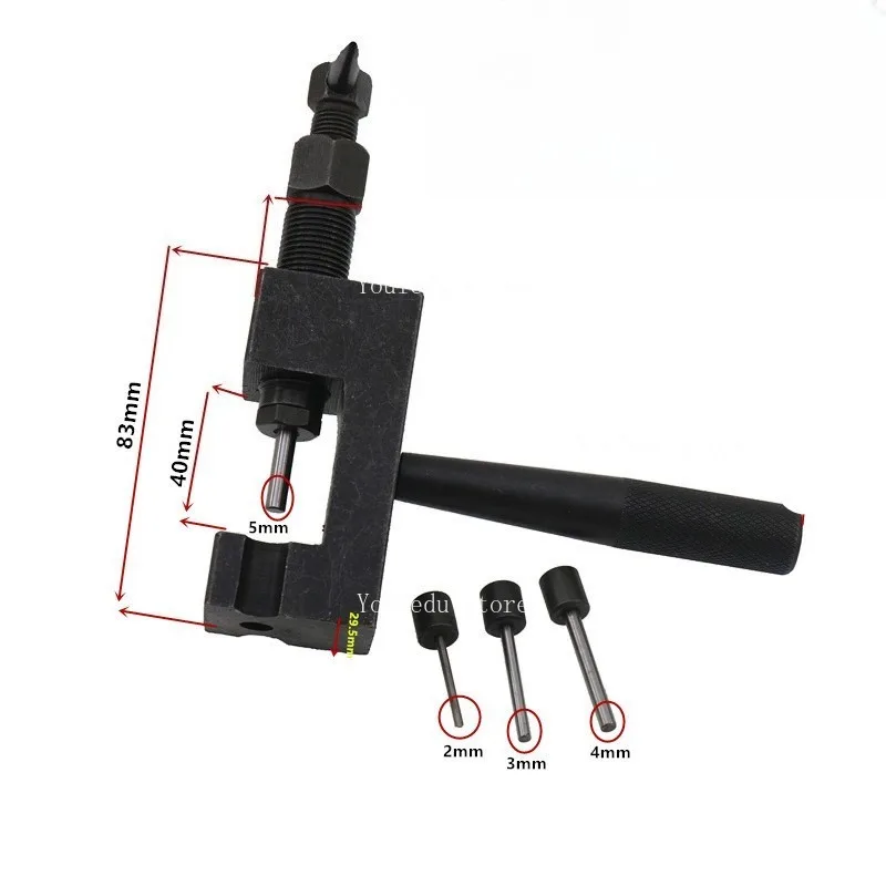

Suitable for disassembling timing chains, chain cutters, motorcycle and bicycle chains