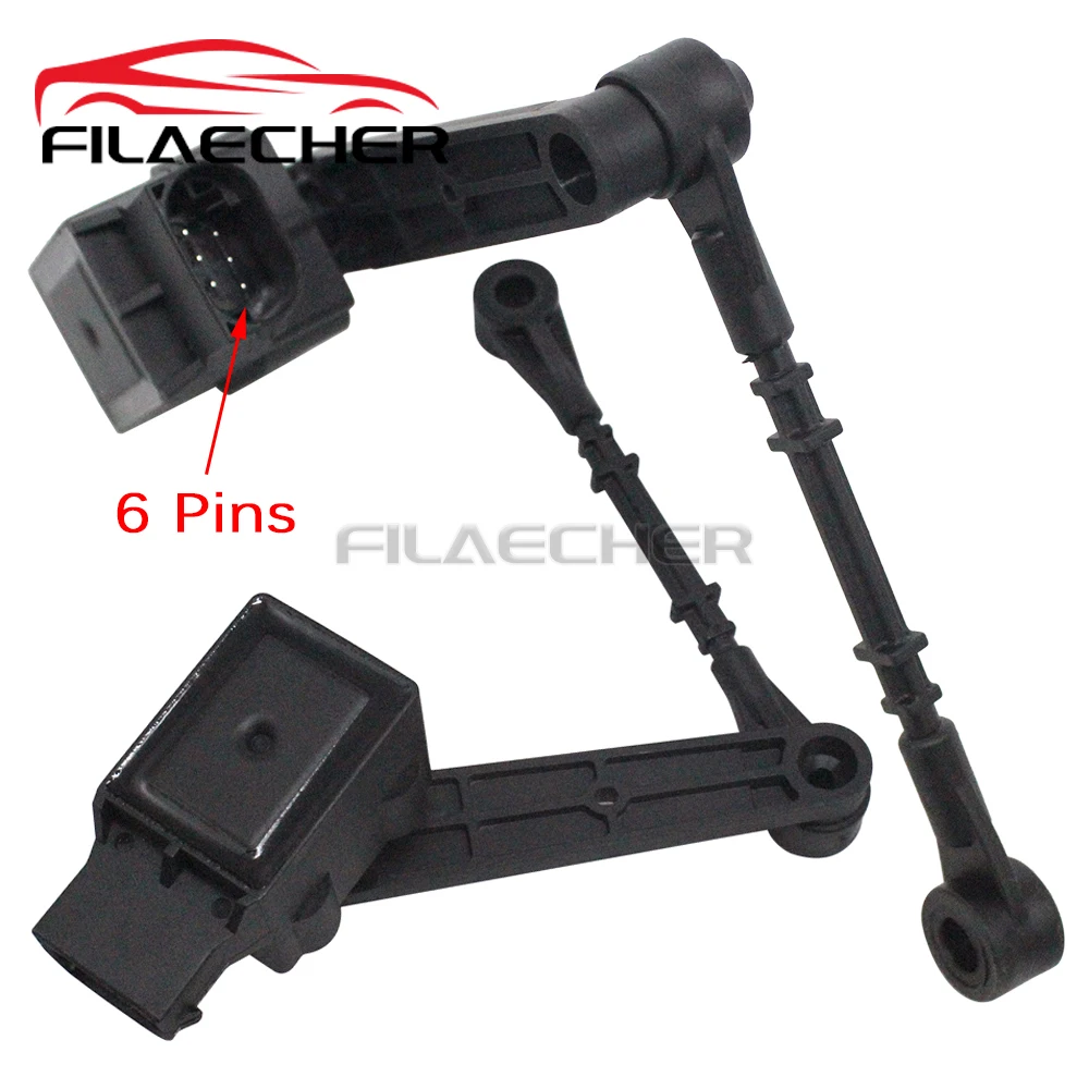 

2Pcs 6Pins For Land Rover LR3 / Discovery 3 2005-2009 Rear Left & Right Height Level Sensor RQH500051 RQH500041 RQH500042