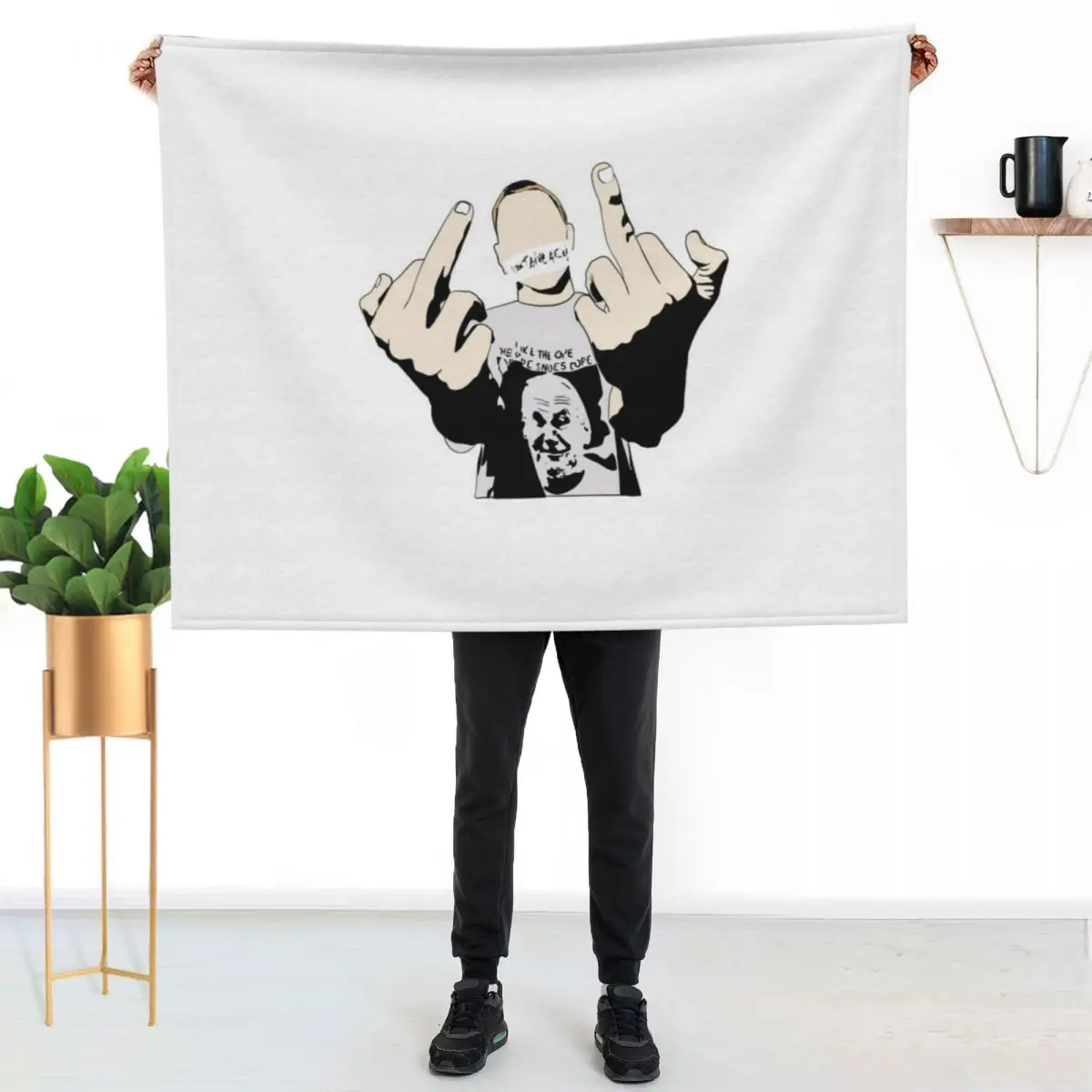 

eminem Throw Blanket Thin Soft Blanket for Summer Night Sleeping