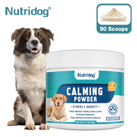 Calming Powder for Dogs Anxiety Relief with L-Theanine + Chamomile for Thunderstorm/Separation Anxiety Soothes（Beef）