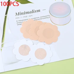 Secondary Plum Blossom Breast Patch Disposable Non-woven Fabric Chest Patch Anti Glare Nipple Patch Invisible and Traceless Ches