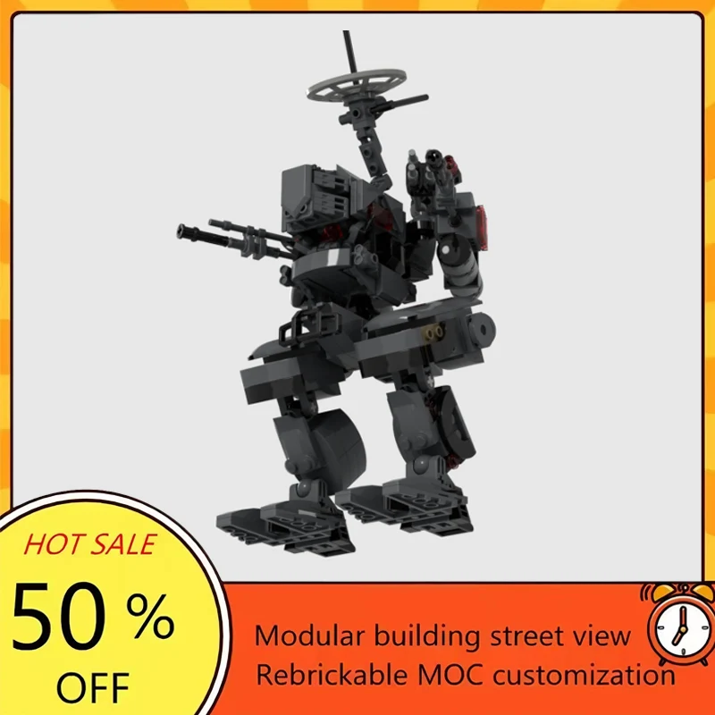 

Набор для сборки модульного боевого робота MOC из 409 деталей по мотивам популярного фильма «Звездные войны», технологичный конструктор, подарок на праздник, детский игровой набор