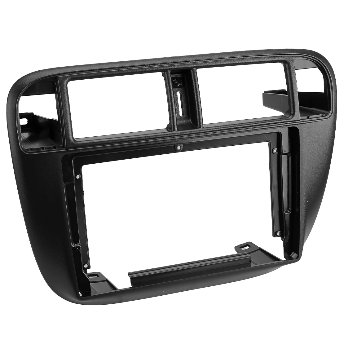 9'' Black ABS Car Radio Stereo Dash Fascia Frame Panel Trim Fit for Honda Civic EJ/EK/EM 1995 1996 1997 1998 1999 2000 2001 LHD