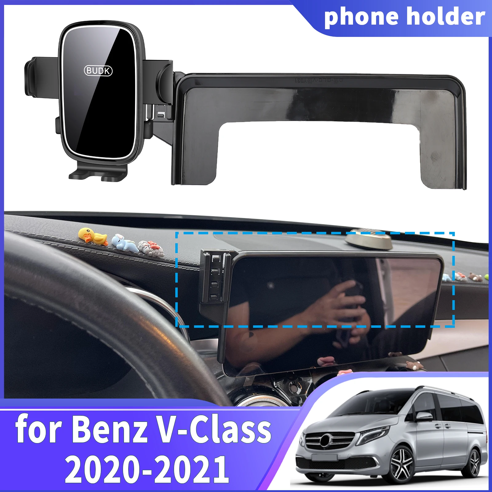

fit for Mercedes-Benz V-Class 2020-2021 EQV V CLASS Viano W447 Navigation Phone Holder Mount Customized Car accessoires