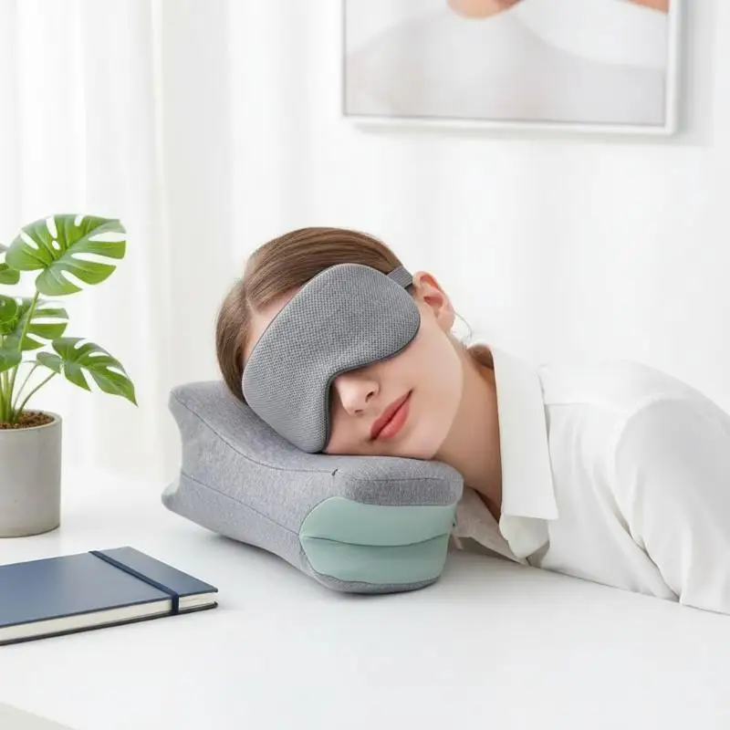 Ice Silk Eye Mask Adjustable Warm Cool Dual Use Breathable Sleep Mask For Travel And Comfortable Light Blocking view 4