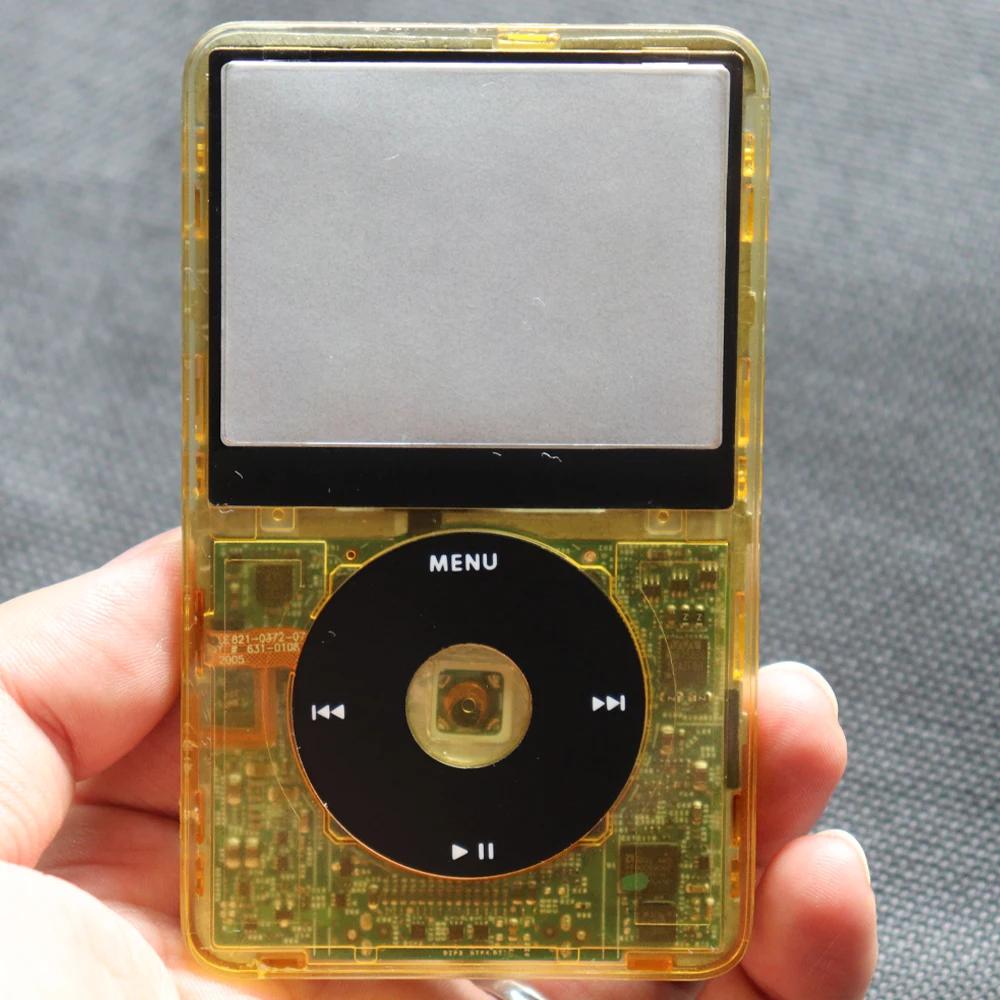 Transparente Frontplatte mit Mittelknopf für iPod Video 5. Generation 30GB 60GB 5.5. Generation 30GB 80GB Kunststoffgehäuse – Detail 17
