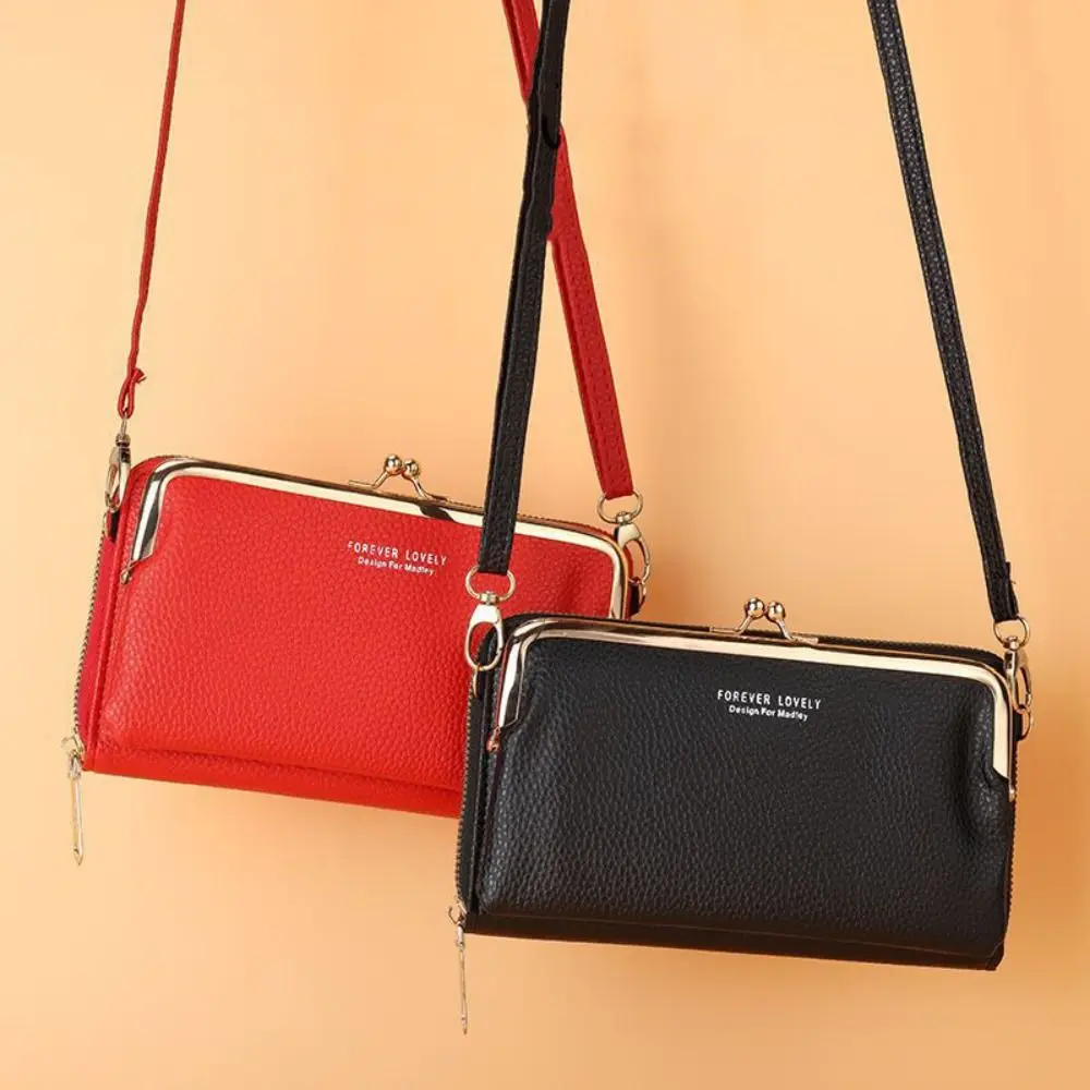 

Fashion Zipper Phone Crossbody Bag PU Multifunctional Leather Wallet Handbag Coin Purse Women Card Holder Lady