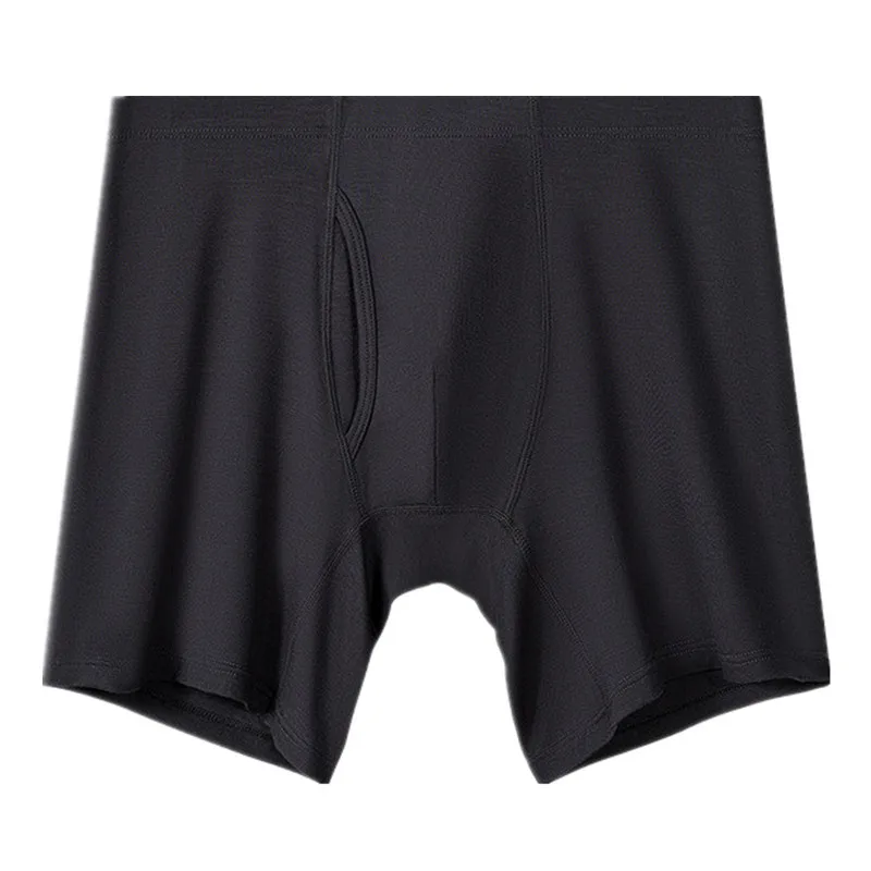 

Mens Boxer Shorts Modal Underwear Cueca Solid Extended Underpant Male Trunks Breathbale U Convex Pouch Panties Plus Size XL-5XL