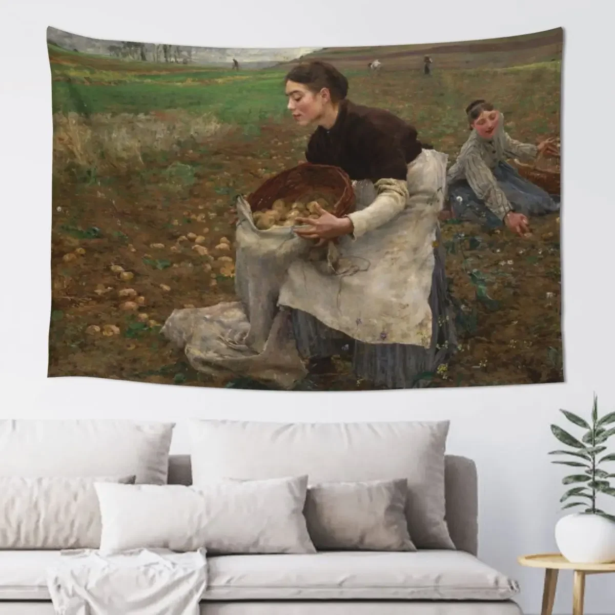 

October -Jules Bastien-Lepage Tapestry Decoration Room Wall Hanging Wall Tapestry