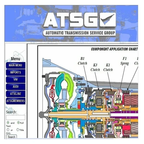 Imagen 2 del producto 2024 caliente ATSG 2017 Grupo de servicios de transmisiones automáticas Reparación de automóviles Diagnóstico manual Reparación de ingenieros manuales Información ATSG