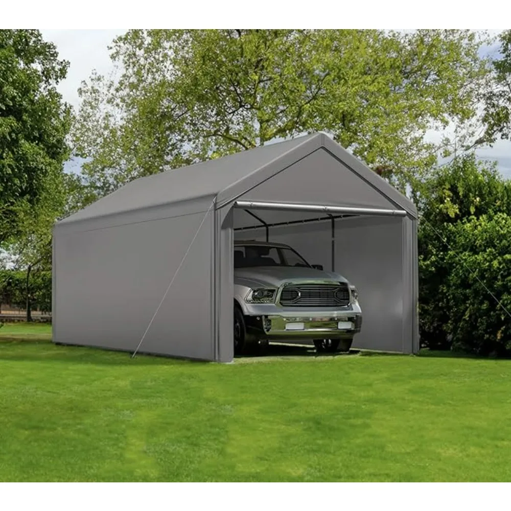 Outdoor Carport 10x20ft Heavy Duty Canopy Storage Shed,Portable Garage Party Tent,Portable Garage