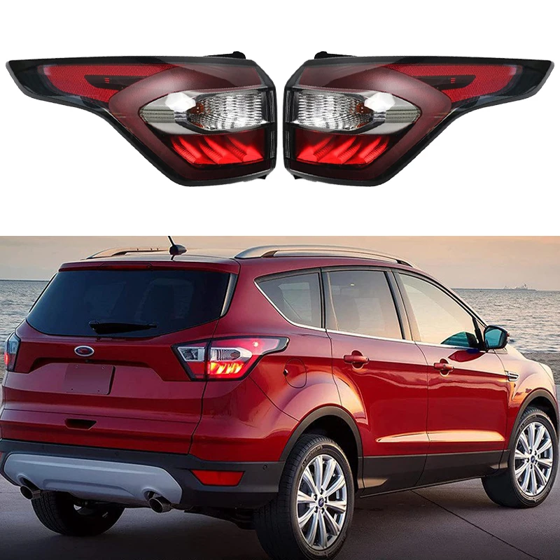 Światło tylne LED do Ford Escape Zespół lewego/prawego tylnego światła 2017 2018 2019, światła hamowania, kierunkowskaz, światło stopu, tylne